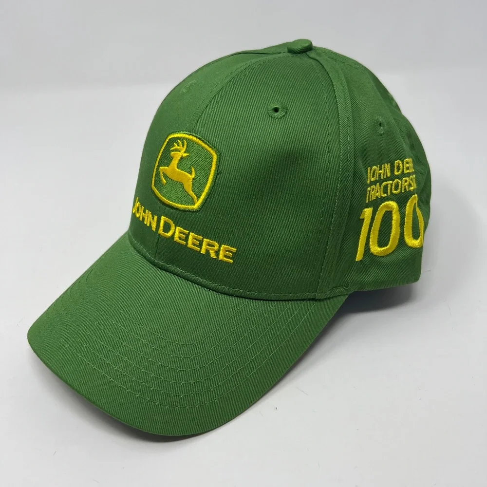 John Deere Tractors 100 Year Anniversary Green Adjustable Baseball Hat Cap